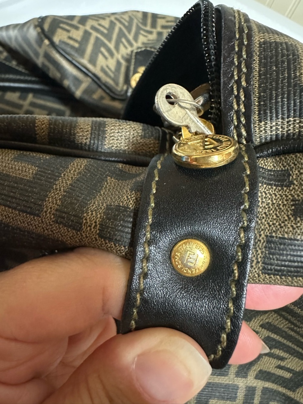 Fendi Zucca 40 Canvas Duffle Bag - Picture 12 of 12